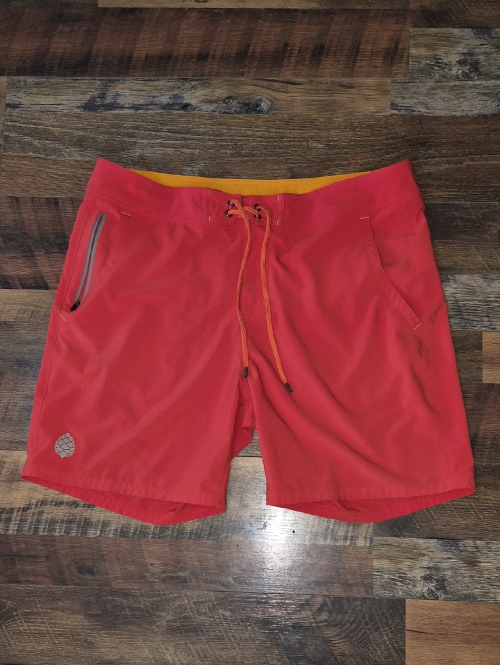 Stio Orange Boardshorts 38/16 Swim Trunks with Orange Waistband